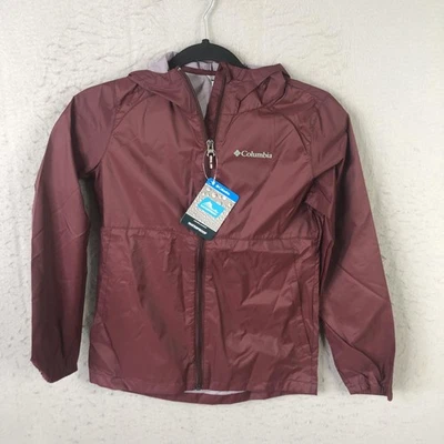 Chaqueta Columbia Juvenil Mediana Borgoña Switchback II Impermeable Con Capucha RG2013 Foto 1 de 4