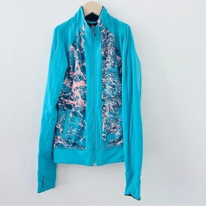 Ivivva By Lululemon Girls Reversible Black/Blue Define Zip Jacket Size 12 - Picture 1 of 7