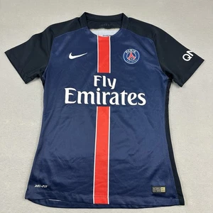 Paris Saint-Germain Camicia Uomo Blu Medio Nike Dri Fit MLS Calcio Crew Patch M - Foto 1 di 11
