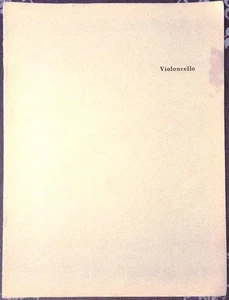 USSR composer Lev Knipper Concerto-Monologue for cello timpani brass instruments - Picture 1 of 4