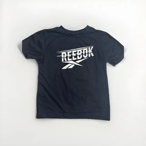 Reebok Kind Kleinkind Shirt 2T Kurzarm Logo Print schwarz Playtime Kids 24m - Bild 1 von 5