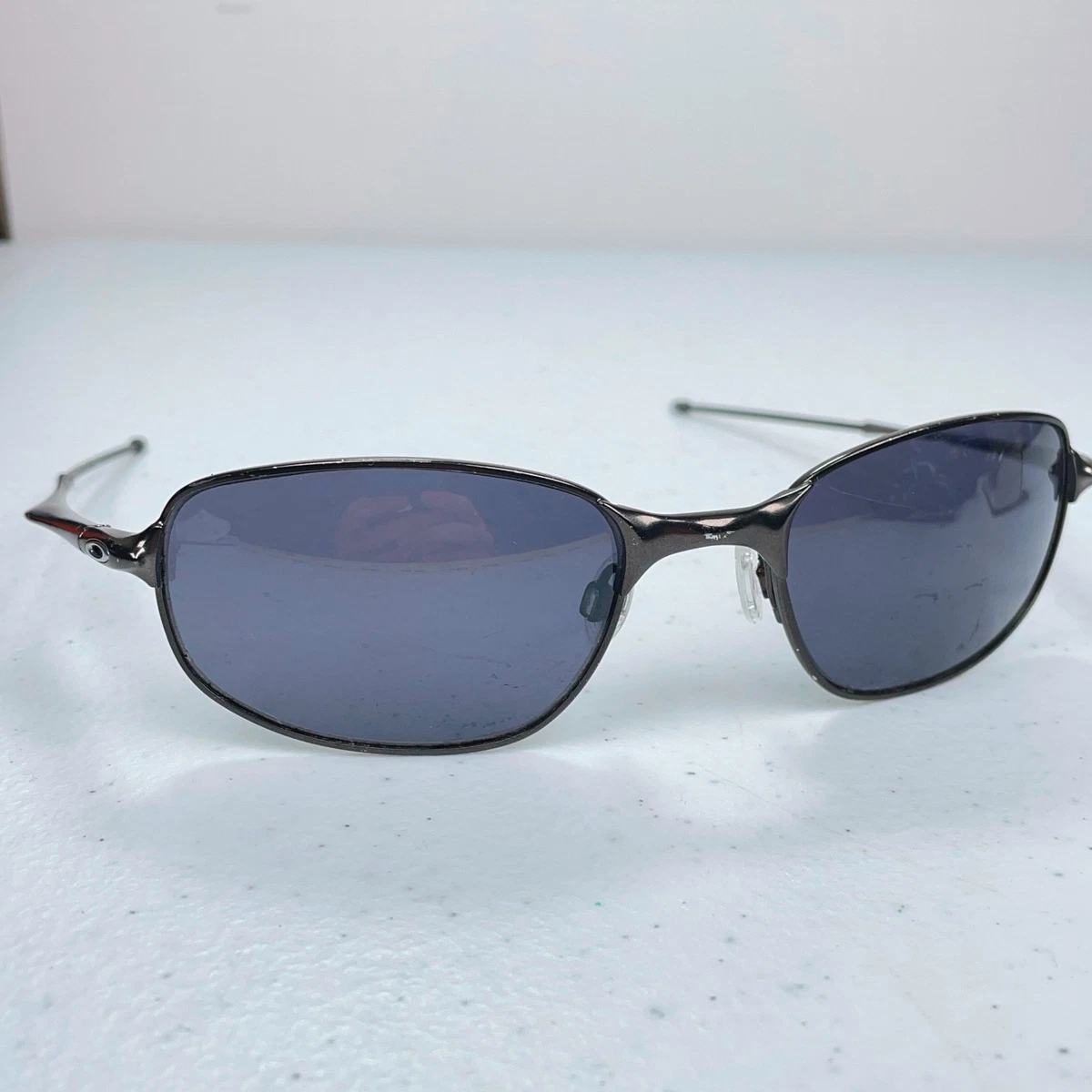 小物 oakley big square wire sunglasses y2k Oakley Big Square Wire Sunglasses 30-657 Pewter/Grey | eBay