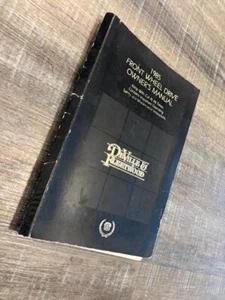Manual del propietario Deville & Fleetwood 1985 tracción delantera - Imagen 1 de 2