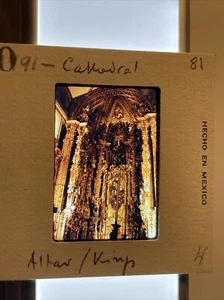 1971 Mexico City Cathedral Vintage Original  Photo 35mm Slide 81 - Picture 1 of 3