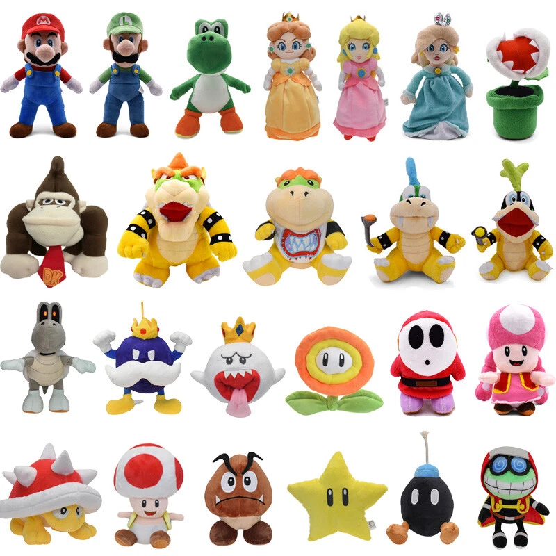 Super Mario Plush Toy Mario Yoshi Princess Peach Toad Stuffed Doll Toy Kids Gift - image 1 of 1
