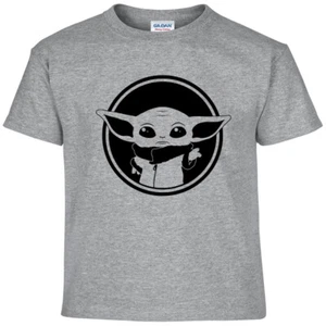Baby Yoda Star Wars Mandalorian Disney Vacation T Shirt YOUTH Kids Boy Girls Tee - Picture 1 of 26
