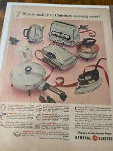 Elettrodomestici General Electric Vintage 1956 Rendi più facile la spesa natalizia pubblicità - Foto 1 di 1