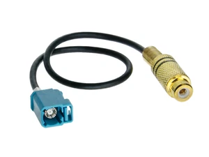 Adaptador de cámara de marcha atrás Fakra a RCA para Mercedes GL SLK VW Porsche dispositivos OEM - Imagen 1 de 1