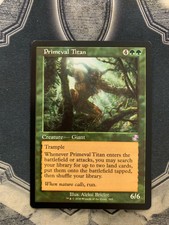 Primeval Titan MTG Retro Border Timespiral Remastered