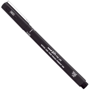Uni PIN Black Drawing Pens - Picture 1 of 7