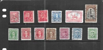 CANADA 1903-1942. SELECTION OF 13. USED. AS PER SCAN. - Image 1 of 3