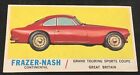 1961 Topps Sport Cars Trading Card #54 Frazer-Nash VG