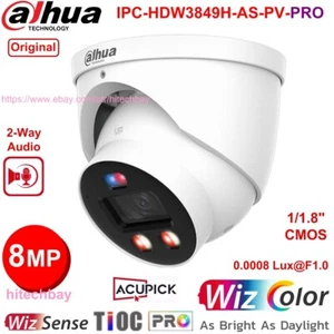 Dahua WizColor IPC-HDW3849H-AS-PV-PRO 8MP TiOC-PRO IP Camera Smart-Dual-Light - Picture 1 of 16