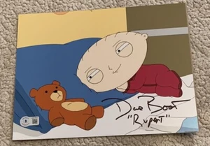 David Boat Autogramm als Rupert the Bear in Family Guy 8x10 Foto Beckett Zertifikat - Bild 1 von 1