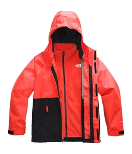 Giacca ragazzo THE NORTH FACE Vortex Triclimate svasata arancione taglia 18-20 - Foto 1 di 7