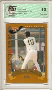 Jose Bautista 2002 Topps #T180 Rookie Card PGI 10 - Picture 1 of 1