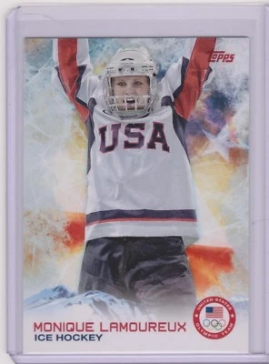SWEET 2014 TOPPS OLYMPIC MONIQUE LAMOUREUX CARD #54 ~ HOCKEY ~ MULTIPLES - Image 1 of 2