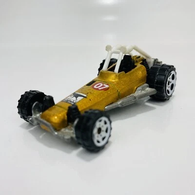 Matchbox Dune Buggy Gold Dino Mountain #07 White Roll Cage 2006 MB685 - Image 1 of 4