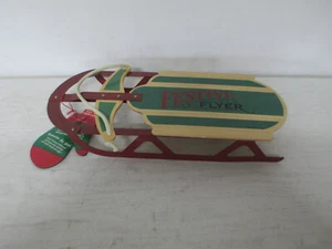 Hallmark 15" Festive Flyer Runner Snow Sled New with Tags - Christmas Decor - Imagen 1 de 3