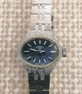 Vintage 1970s Rotary Ladies Bracelet Watch Swiss Made with box - Picture 1 of 7