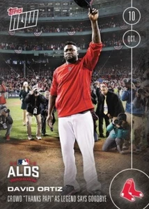Tarjeta de béisbol David Ortiz 2016 Topps Now #564-A - multitudes cantos "Gracias papá" - Imagen 1 de 2
