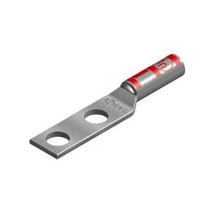 1 - 2 Hole compression Lugs red open #8 AWG 1/4" Stud 5/8" Stud like YAZ8C2TC14 - Picture 1 of 2
