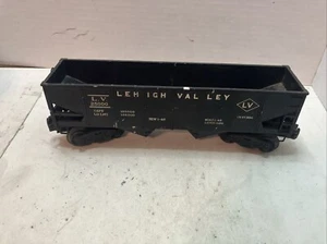 Lionel 6456 O Gauge Postwar Lehigh Valley LV 25000 Black 2 Bay Hopper weighted - Picture 1 of 7