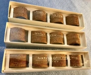 Juego de 12 anillos de servilleta de mesa Lombok imports Pier 1 - Imagen 1 de 6