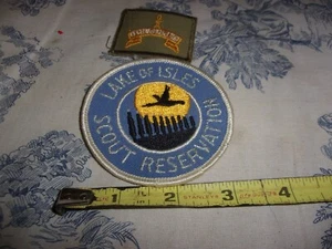 Vtg. BSA / Boy Scouts Lake of Isles Scout Reservation Connecticut Patch ++ - Picture 1 of 2