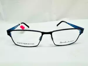 Randy Jackson 1059 C.021 Eyeglasses Frame BLK/BLU Metal 55-16-145 EXTENDED FIT - Picture 1 of 8