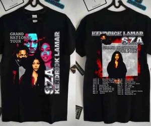 Kendrick Lamar SZA Grand National Tour 2025 Unisex Cotton T-Shirt S to 5XL US914 - Picture 1 of 2