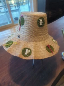 Cappello donna vintage golf secchiello anni 70 80 strano boho caddyshack - Foto 1 di 6