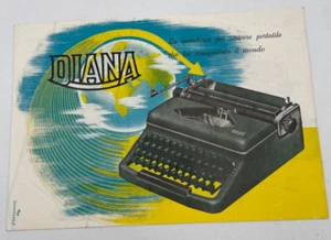 Brochure vintage Diana Macchina da scrivere portatile - Picture 1 of 3