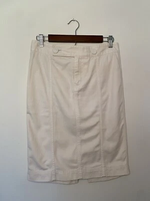 marc jacobs Crema Midi Denim Falda Con Lazo En La Espalda Mujer’s Talla 4 Foto 1 de 4