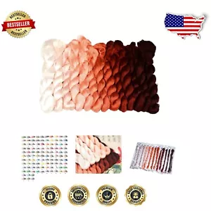 Natural Silk Embroidery Thread - 1560 Yards of 13 Gradient Colors for DIY Crafts - Picture 1 of 8