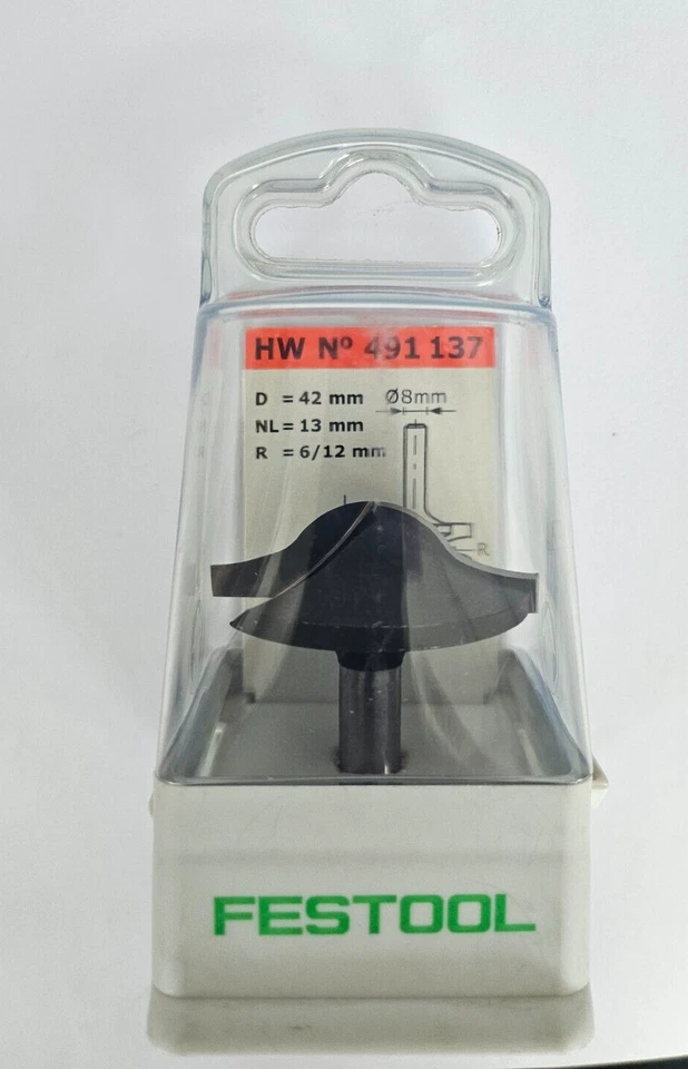 Festool 491137 HM-Profilfräser Schaft 8 HW S8 D42/13/R6+12 - Bild 1 von 1