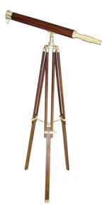 Stand-Teleskop Con Holzummantelung De Madera/ Latón 69 X 130CM Sea-Club - Imagen 1 de 1