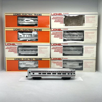 Lionel Pennsylvania 15” Aluminum 8 Car Passenger Set O Used 6-9569 - 9575 7208 - Image 1 of 4