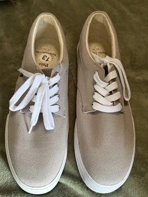 Ralph Lauren Men’s Polo NWT Sneakers Beige SZ 13 Y2K, Preppy, Dock Shoes, Lodge - Image 1 of 4