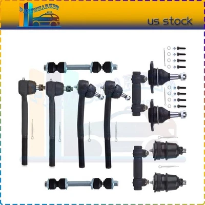 12pcs Front Tie Rods Ball Joints Sway Bars Kit For 1987-1989 Pontiac Safari Foto 1 de 4