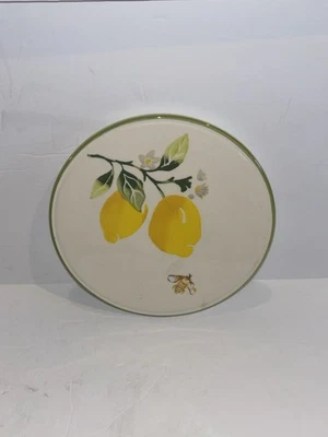Trivet Seramik by Papart Ceramic Lemon & Bee Hot Plate Handpaint Made In Turkey - Image 1 of 4