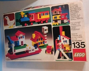 Lego Set 135 1974, incompleto. Hecho en Dinamarca.   Caja. Piezas.  - Imagen 1 de 19