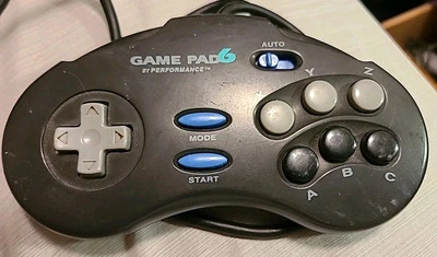 Sega Genesis Gamepad 6 By Performance Game Pad Controller P-046A - Image 1 of 4