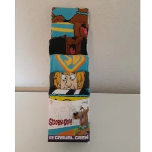 Scooby Doo Men's 6 pack Casual Crew Novelty Socks NEW Size 8-12 - Picture 1 of 3
