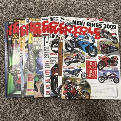 2009 CYCLE WORLD Motorcycle Magazine Complete Set of All 12 Issues for 2009. - Image 1 of 4