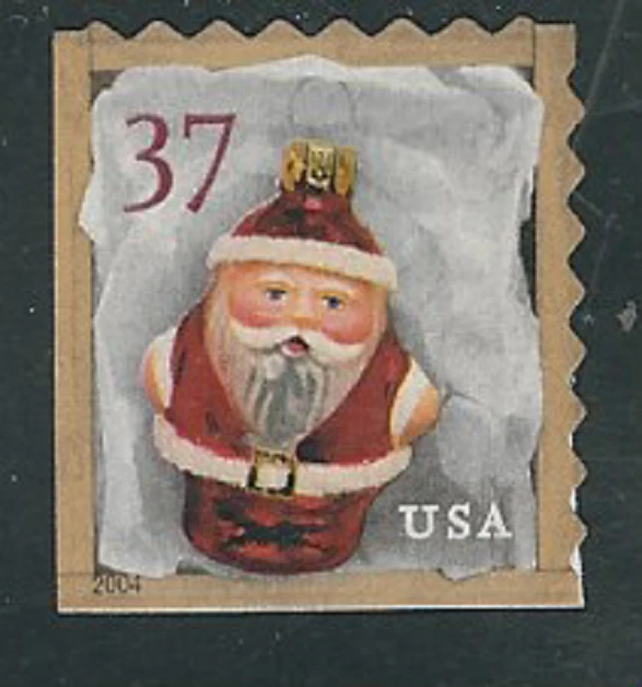 Scott #3893...37 Cent...Santa...Red...3 Stamps - Image 1 of 1