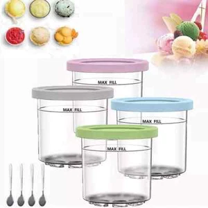4/8x Official Ninja Creami Ice Cream Frozen Dessert Maker Tubs Party Supplies - Picture 1 of 14