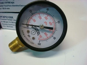 PROFLO 2" Pressure Gauge 0- 100 lb. PFXPG100K PFXPG Series - Picture 1 of 4