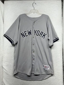 New York Yankees Scott Brosius Jersey Adult Size 50 Grey Majestic Vintage #18 - Picture 1 of 11