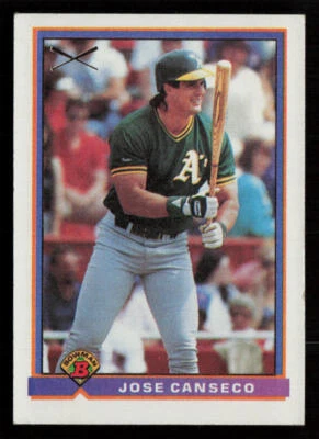 1991 Bowman Jose Canseco #372 Oakland Athletics Baseball Card - Image 1 of 2